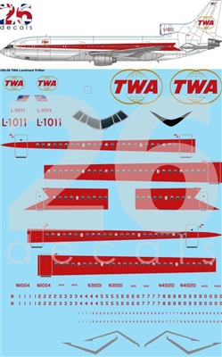 1:100 Trans World Airlines (Twin Globes) L.1011 Tristar 1