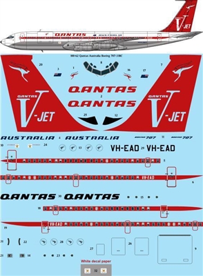 1:100 QANTAS  Boeing 707-320C
