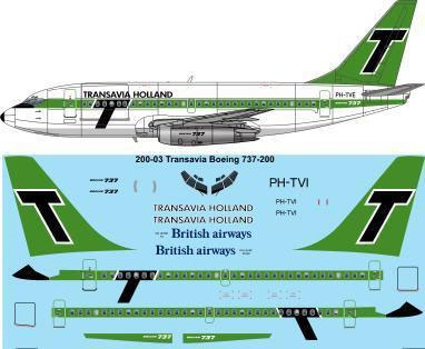 1:200 Transavia Holland Boeing 737-200