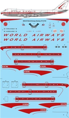 1:200 World Airways Boeing 747-200C