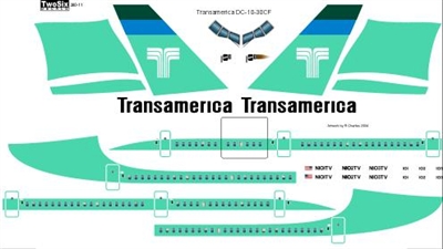 1:200 Trans America McDD DC-10-30CF