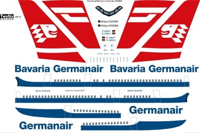 1:200 Bavaria Germanair Airbus A.300B2