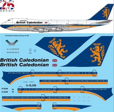 1:200 British Caledonian Boeing 747-200B