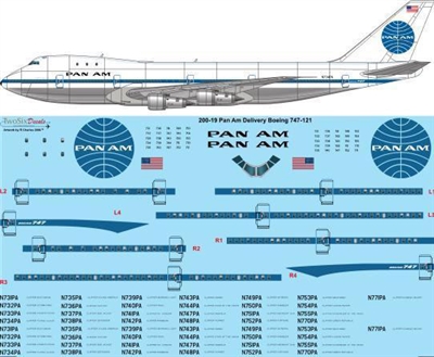 1:200 PanAm Boeing 747-121