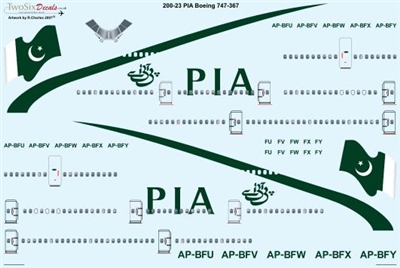 1:200 Pakistan International Boeing 747-300