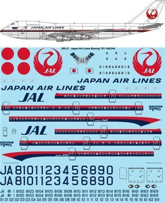 1:200 Japan Air Lines Boeing 747-100 / -200