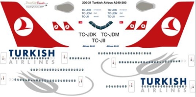 1:200 THY Turkish Airbus A.340-300