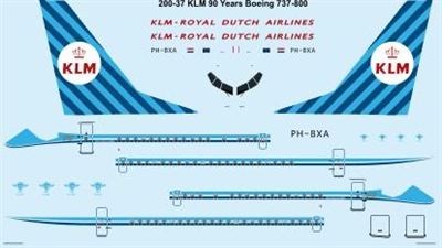 1:200 KLM 'retro' Boeing 737-800