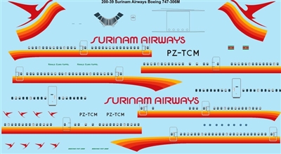1:200 Surinam Airways Boeing 747-300