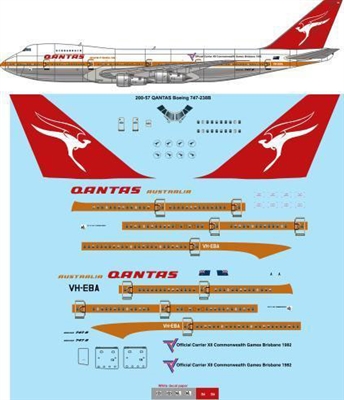1:200 QANTAS Boeing 747-238B