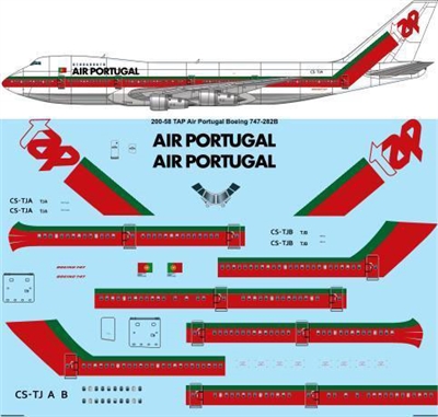 1:200 TAP Air Portugal Boeing 747-200B
