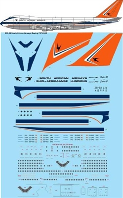 1:200 South African Airways Boeing 747-244B