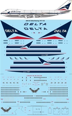 1:200 Delta Airlines Boeing 747-100