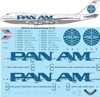 1:200 Pan Am 'Billboard' Boeing 747-100