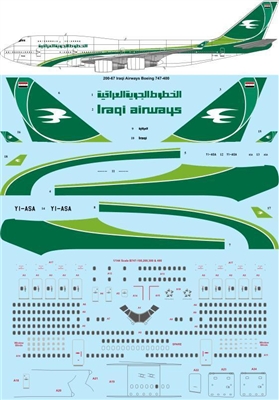 1:200 Iraqi Airways Boeing 747-400