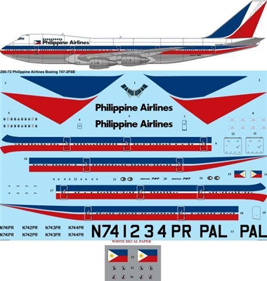 1:200 Philippine Airlines  Boeing 747-200B