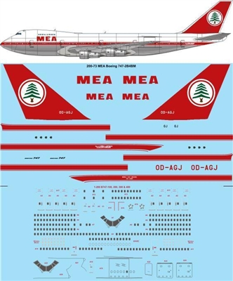 1:200 Middle East Airlines Boeing 747-200B
