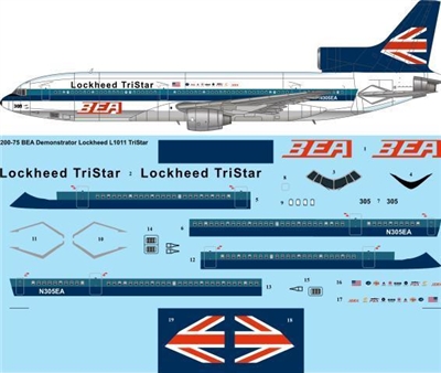 1:200 Lockheed / BEA L.1011 Tristar 1