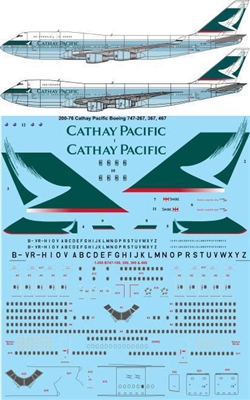 1:200 Cathay Pacific Boeing 747-200/-300/-400