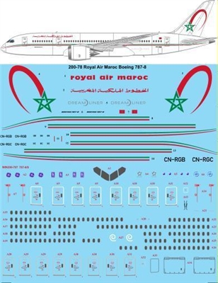 1:200 Royal Air Maroc Boeing 787-8