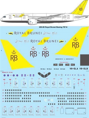 1:200 Royal Brunei Boeing 787-8