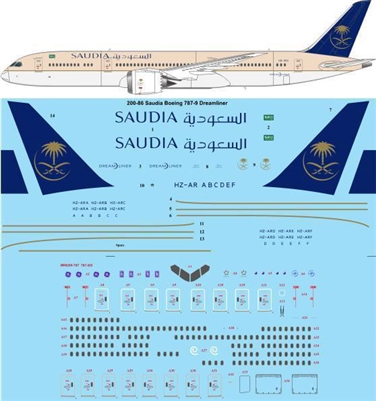 1:200 Saudi Arabian Boeing 787-9