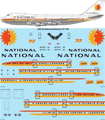 1:200 National Airlines Boeing 747-135