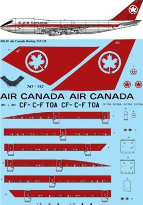 1:200 Air Canada (delivery cs) Boeing 747-133