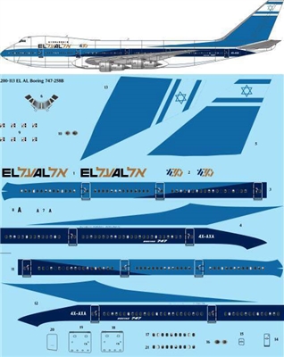 1:200 El Al Boeing 747-258B