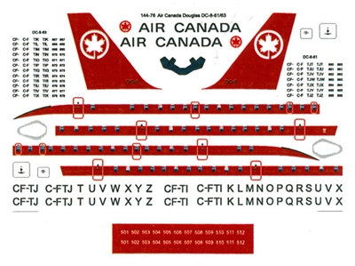 1:400 Air Canada (delivery) Douglas DC-8-61/-63