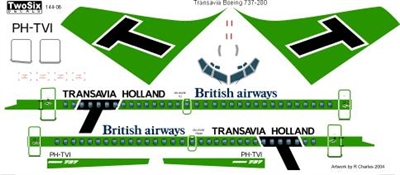 1:144 Transavia Holland Boeing 737-200