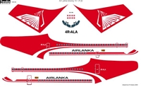 1:144 Air Lanka Boeing 707-320B