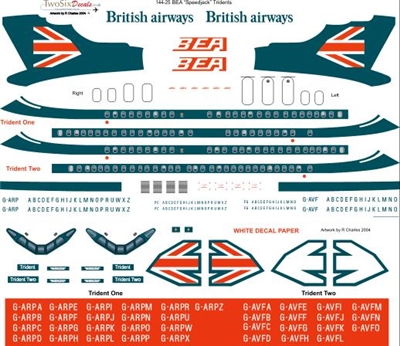1:144 BEA 'Speedjack' HS.121 Trident 1C/2E