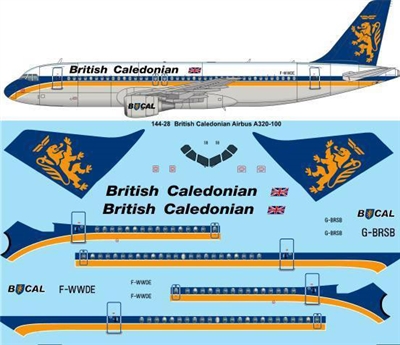 1:144 British Caledonian Airbus A.320