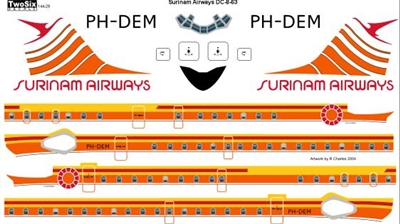 1:144 Surinam Airways Douglas DC-8-63