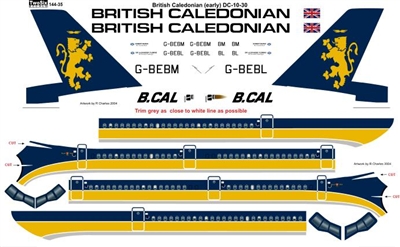 1:144 British Caledonian (earlier) McDD DC-10-30
