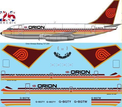 1:144 Orion Airways Boeing 737-200