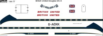 1:144 British United Douglas C.54