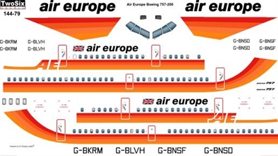 1:144 Air Europe Boeing 757-200