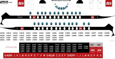 1:144 BEA 'Red Square' Vickers Viscount 800
