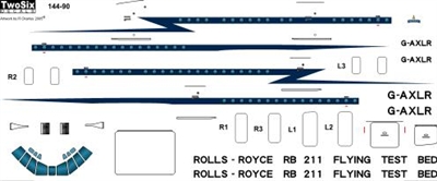 1:144 Rolls Royce RB.211 Testbed VC-10