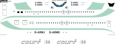 1:144 Court Line (turquoise cs) BAC 1-11-500