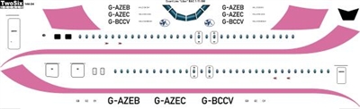 1:144 Court Line (lilac cs) BAC 1-11-500