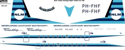1:144 NLM Heritage Flight Fokker F.27