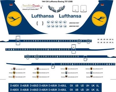 1:144 Lufthansa Boeing 707-320B