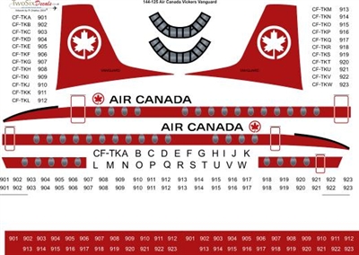 1:144 Air Canada Vickers 952 Vanguard