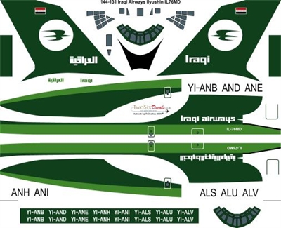 1:144 Iraqi Airways Ilyushin 76
