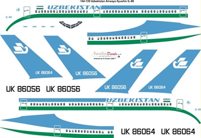 1:144 Uzbekistan Airways Ilyushin Il.86