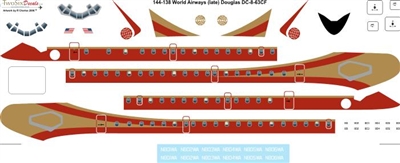 1:144 World Airways (final) Douglas DC-8-63