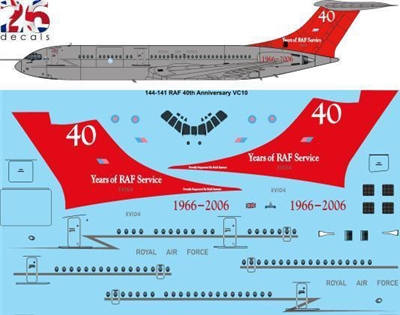 1:144 RAF 40th Anniversary Vickers VC-10